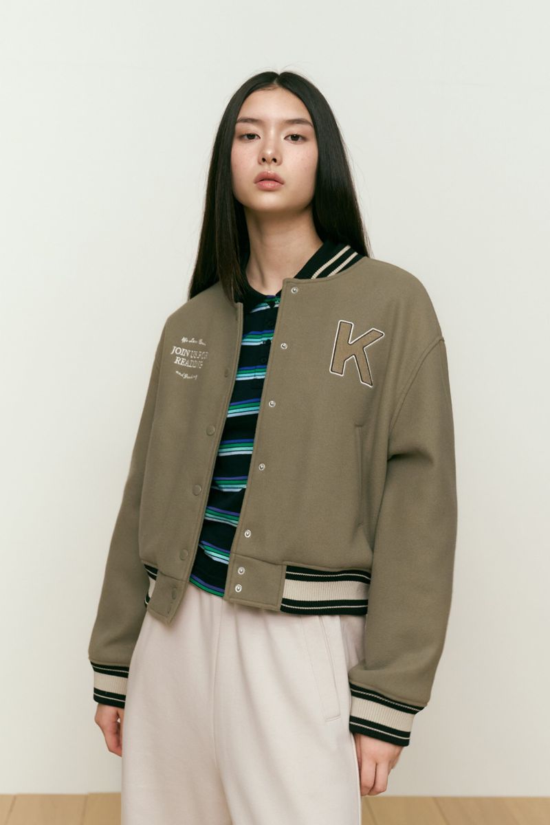 KIRSH STADIUM JACKET [KHAKI]