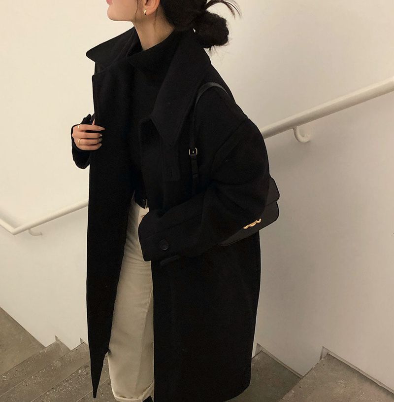 [BELLIDE MADE] Euriphyan Hidden Oversized Fit Single Long Coat