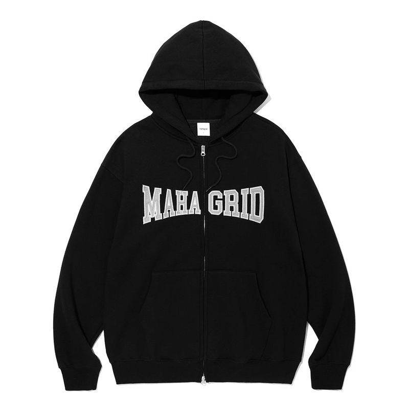 mahagrid（マハグリッド）の「アップリケジップアップフーディー（トップス）」