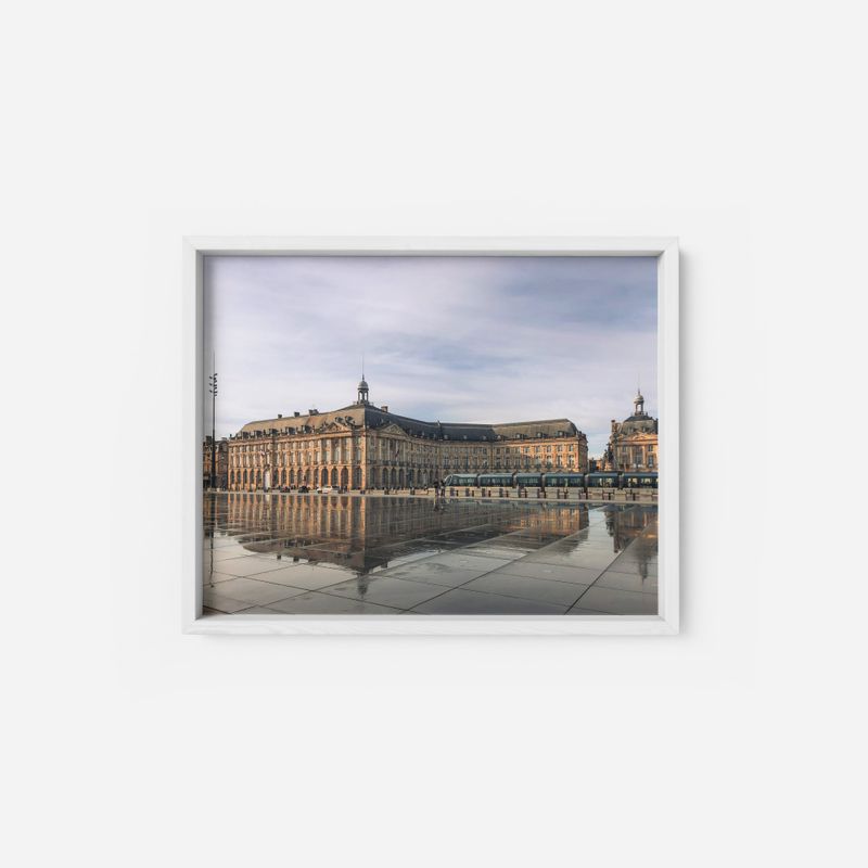 ONCESTUDIO(オンセスタジオ)の「(A3) France Mirror Square of Bordeaux Water Poster(Others)」