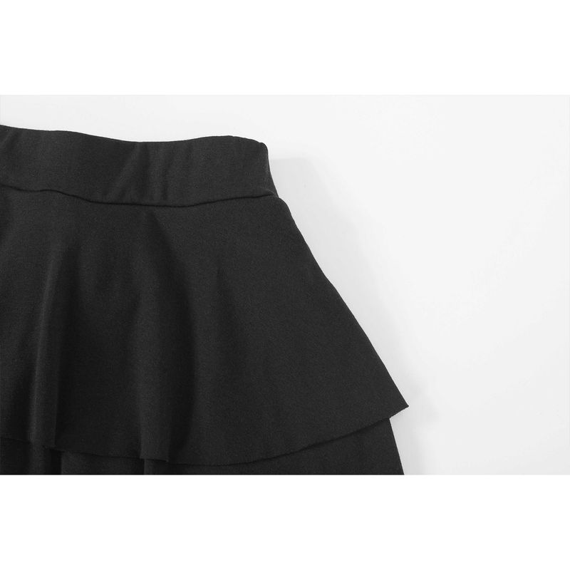 PLIE SKIRT-BLACK