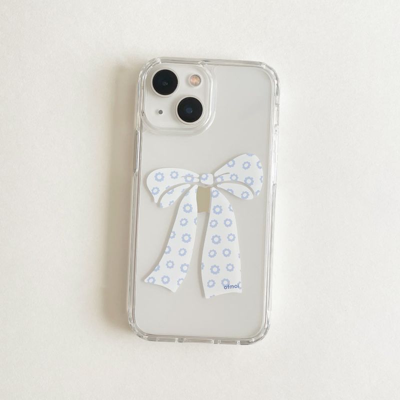 ofmoi（オブモイ）の「blue flower clear jellhard phone case（Smartphone Accessories）」