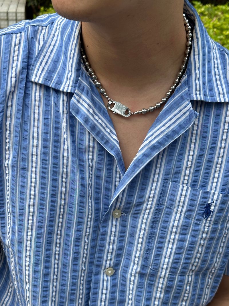 Silver Beads Buckle