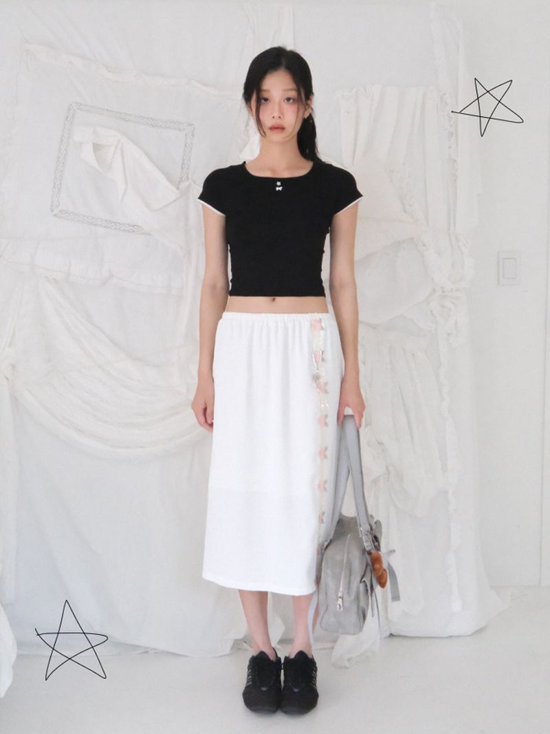 Kitten Crop Tee (Black)