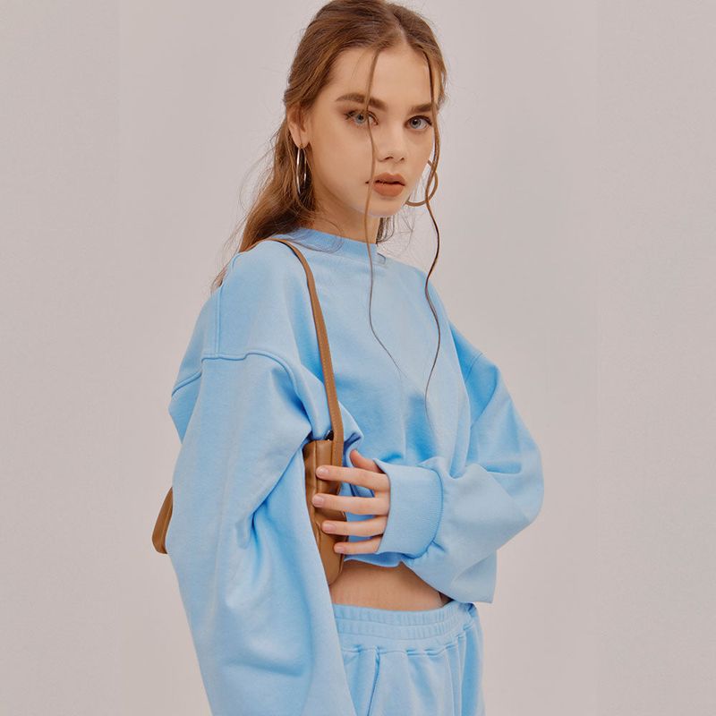 BACK RIBBON SWEAT SHIRT
