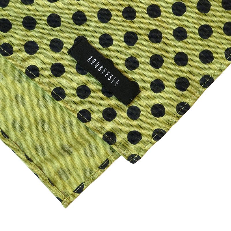 Polka Dot Long Scarf (yellowish green)