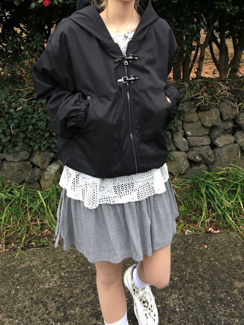 Jet Buckle Hooded Zip-up (2c)