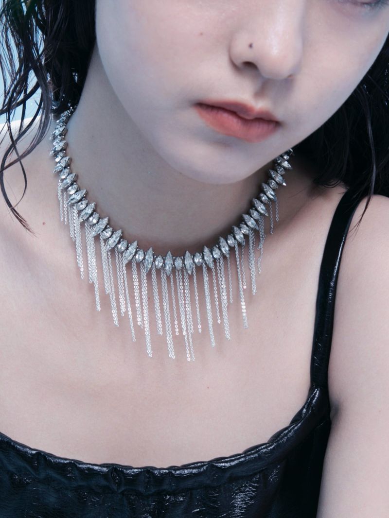 Fringe Choker Necklace - "Radlant' Collections