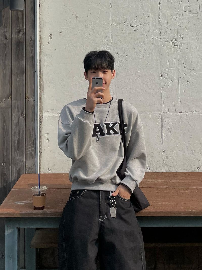 sweet cake color-block sweatshirt (3colors)