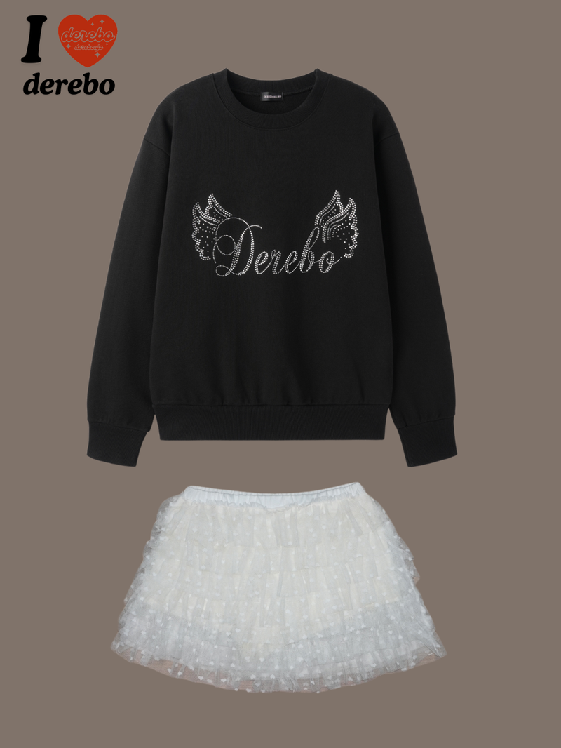 heart frill cancan mini skirt