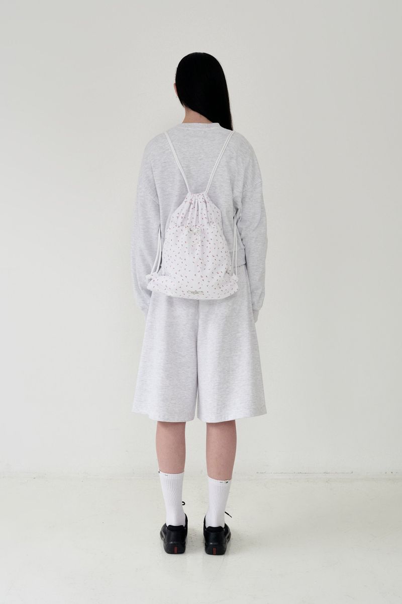 KIRSH PLAIN HALF BANDING PANTS [MELANGE GRAY]