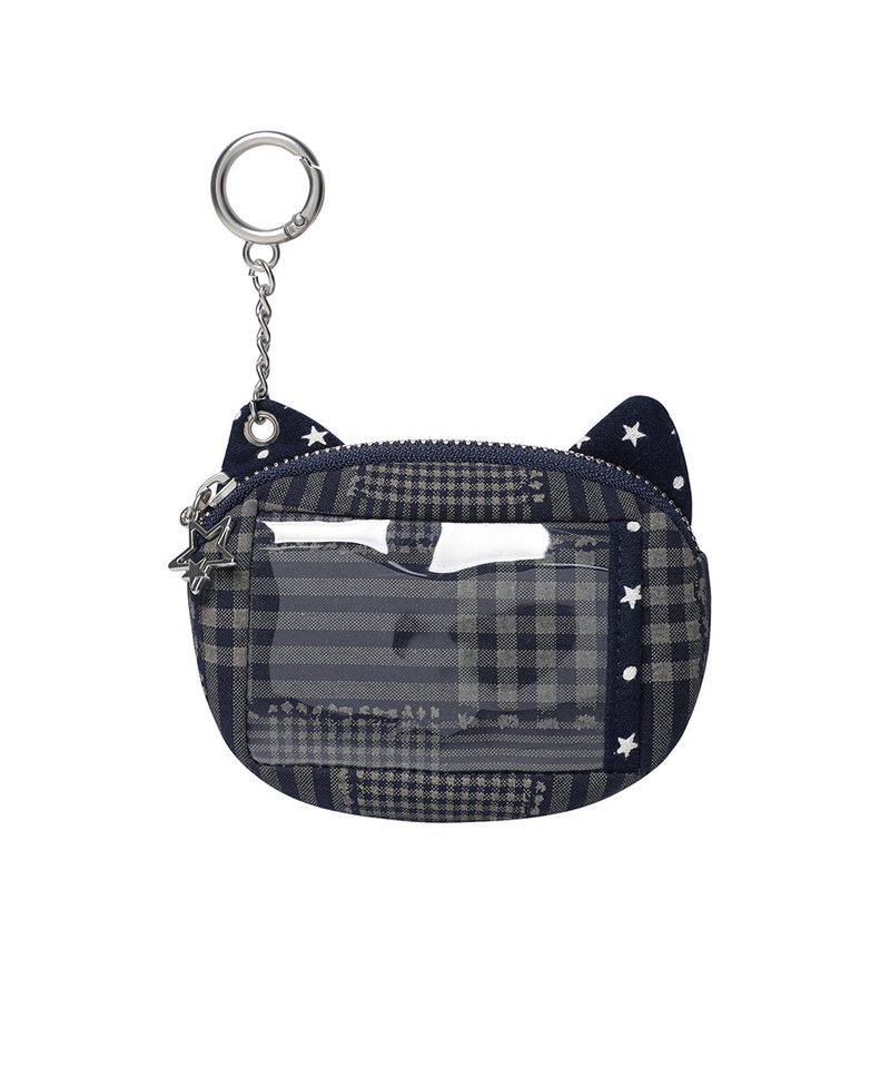 CAT CHECK POUCH KEYRING NAVY(CV2GSUAB60A)