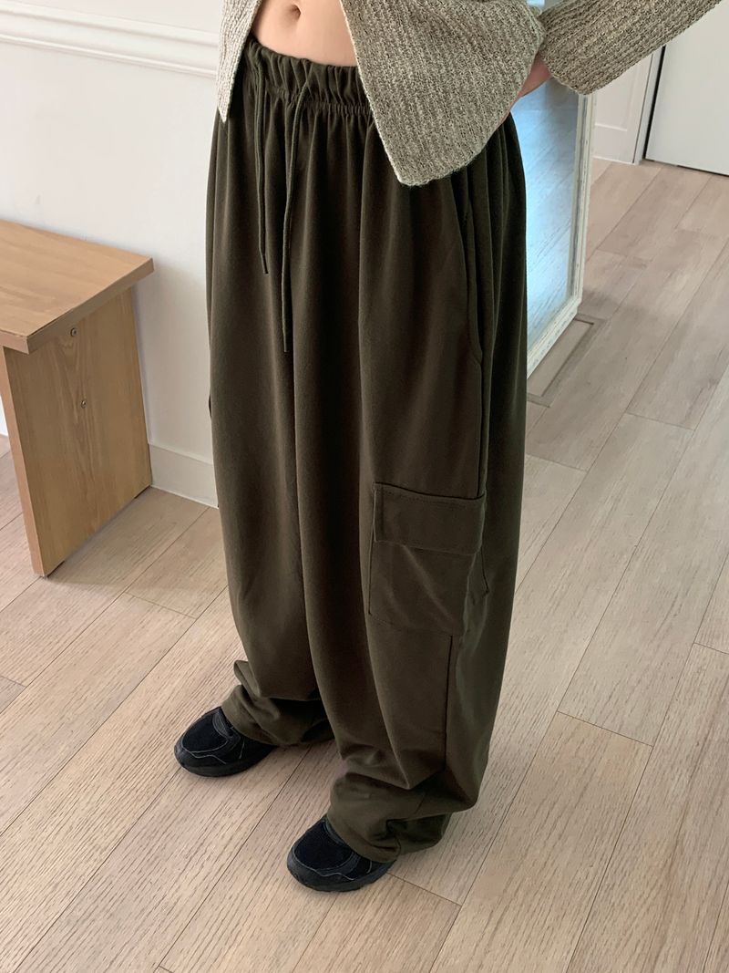 2サイズ】ディープ カーゴロングワイドトレーニングパンツ