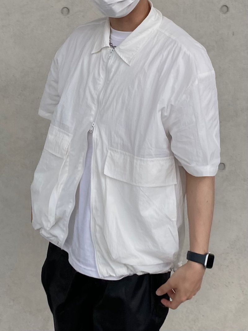Nylon Pintuck Half Pants 2C