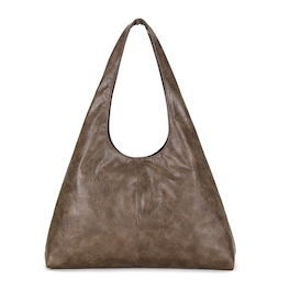 Heather Big Hobo Bag Brown