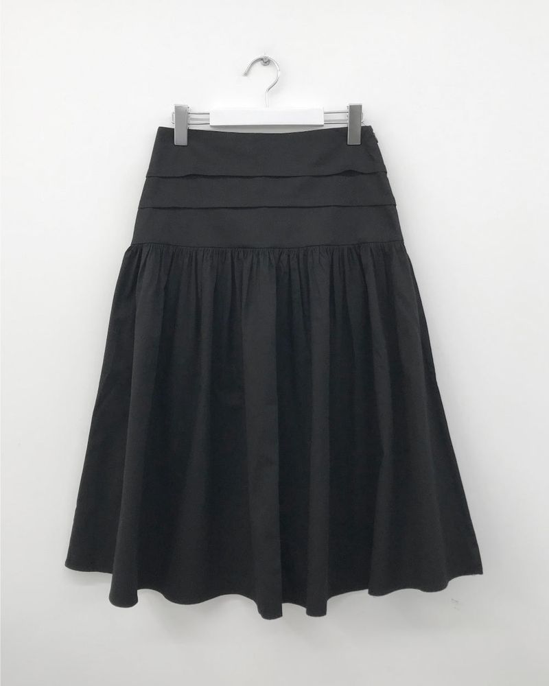 Antique Fold Skirt (3color)