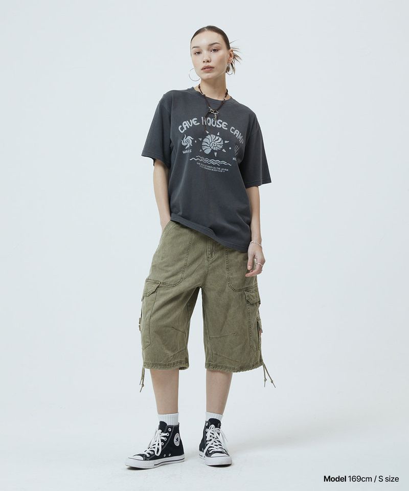 BERMUDA UTILITY CARGO SHORTS_KHAKI