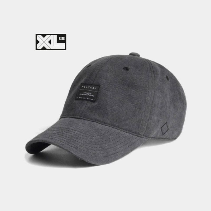 PLATEAU（プラトー）の「 ビッグサイズ XL ベーシックキャップ ダークグレー（帽子）」