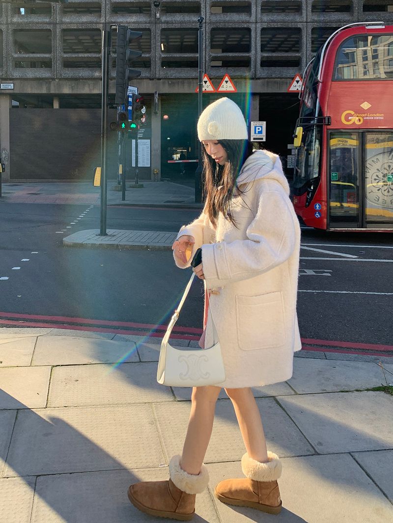 [MADE] Toit wool alpaca handmade toggle hood coat