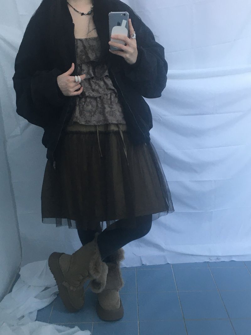 Suede Rabbit Fur Boots