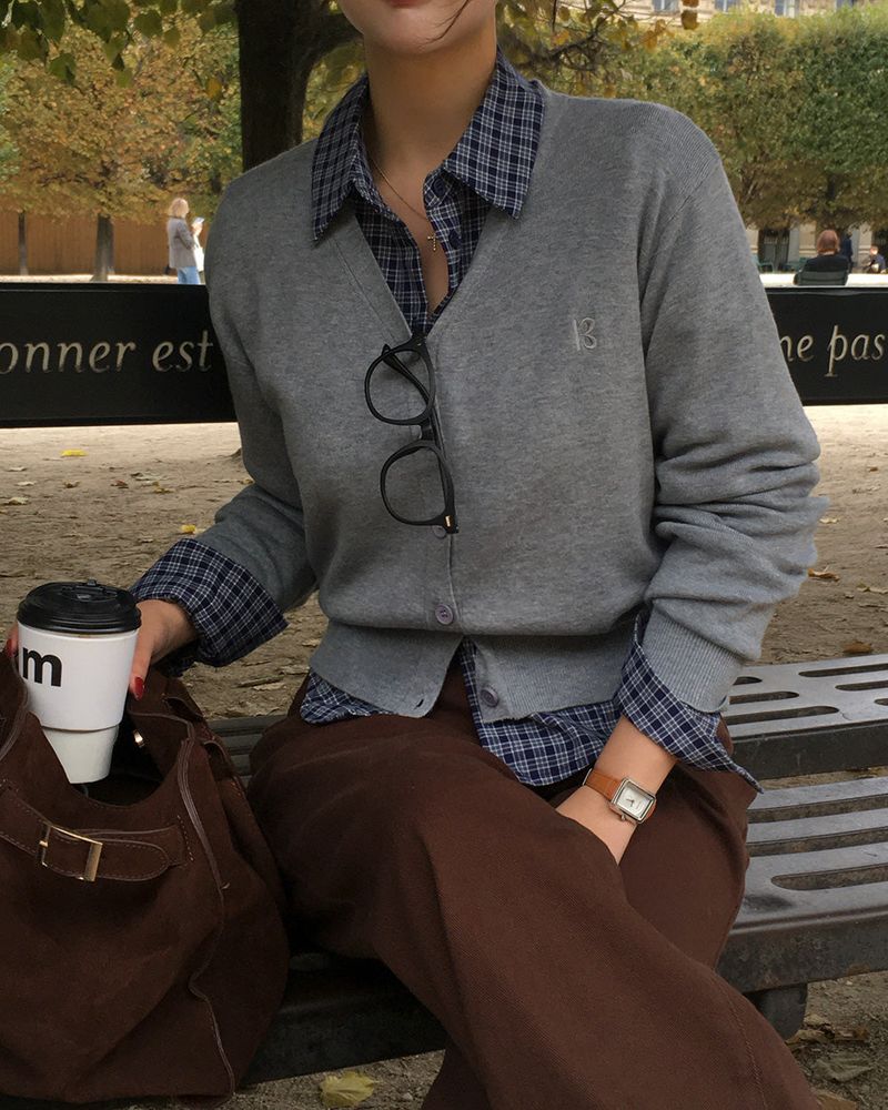 [ORIGINAL] Vale V-Neck Knit Cardigan