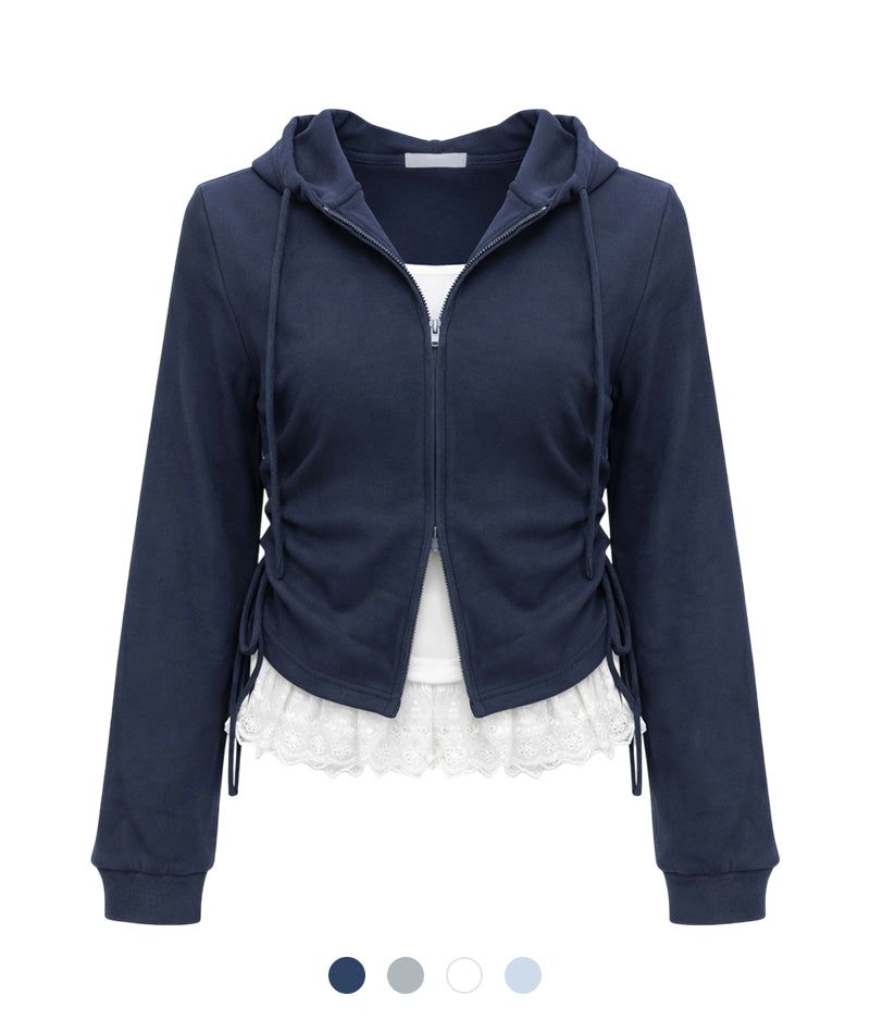 Cozy&Kitsch（コージーアンドキッチ）の「Cloud Lace Hoodie Set（Tops）」