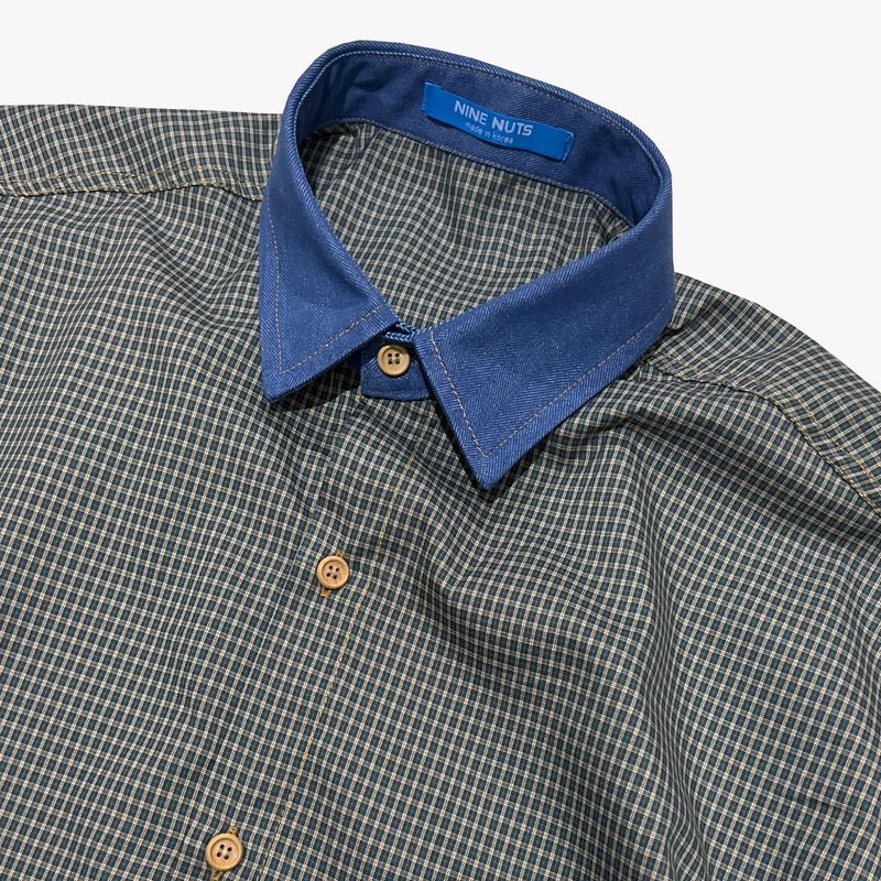 switch panel check shirt_blue