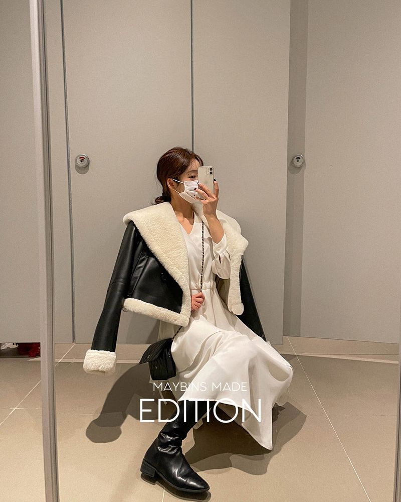 MAYBINS（メイビンス）の「【MADE】Faux Fur Lining Leatherette Jacket（Jackets/Outerwear）」