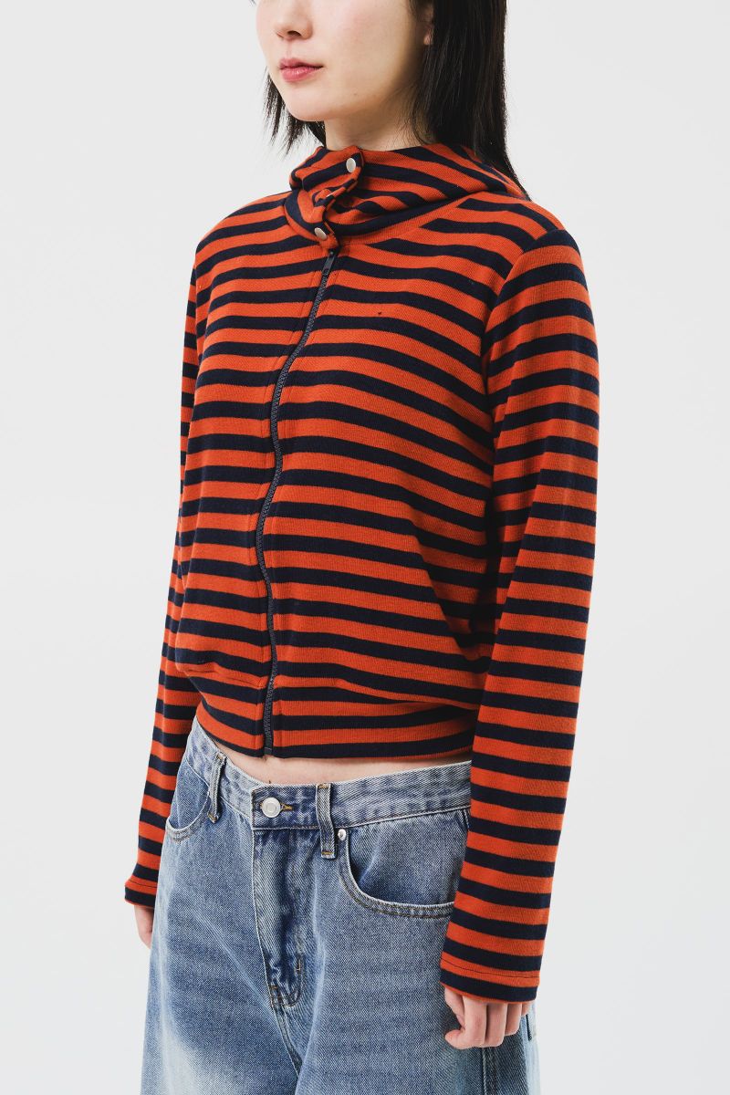 (W) Moor Striped Hooded Jacket (3color)