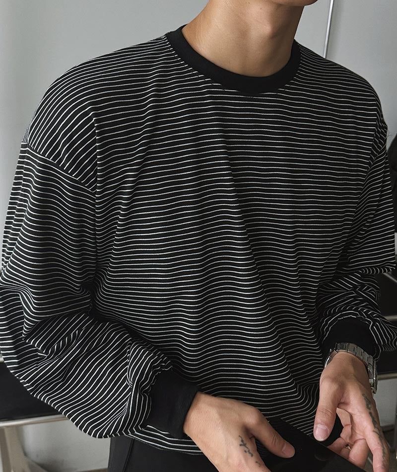 ASCLO Thin Border Slit T Shirt (2color)