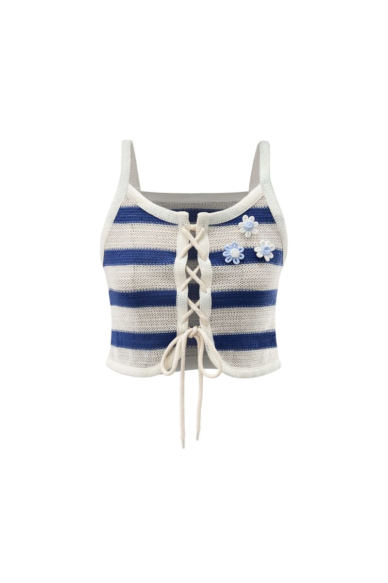 MIMI STRIPE SLEEVELESS / BLUE
