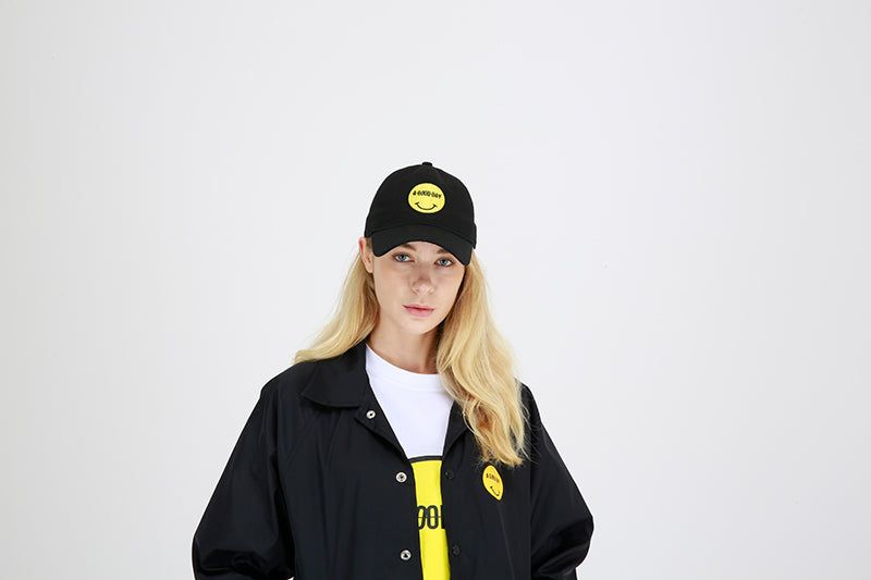 SMILE LOGO BALLCAP (BLACK)
