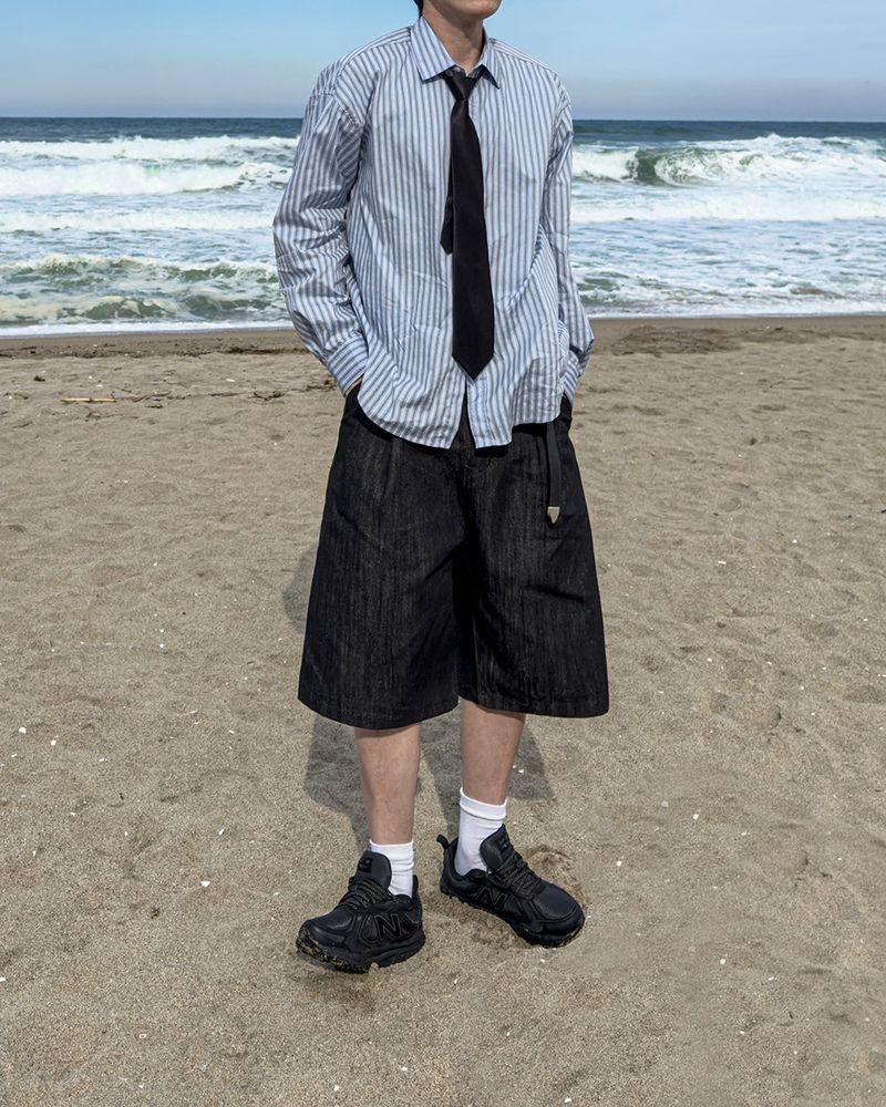 Rush Bermuda Raw Denim Pants