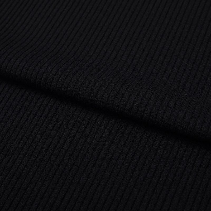 サイドオフミディアムスカート / Side-off Midi Skirt [BLACK]