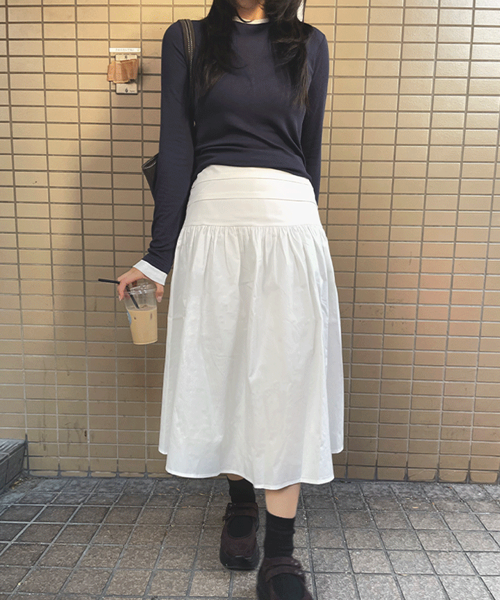 Margo Balloon A-line Long Skirt 3C
