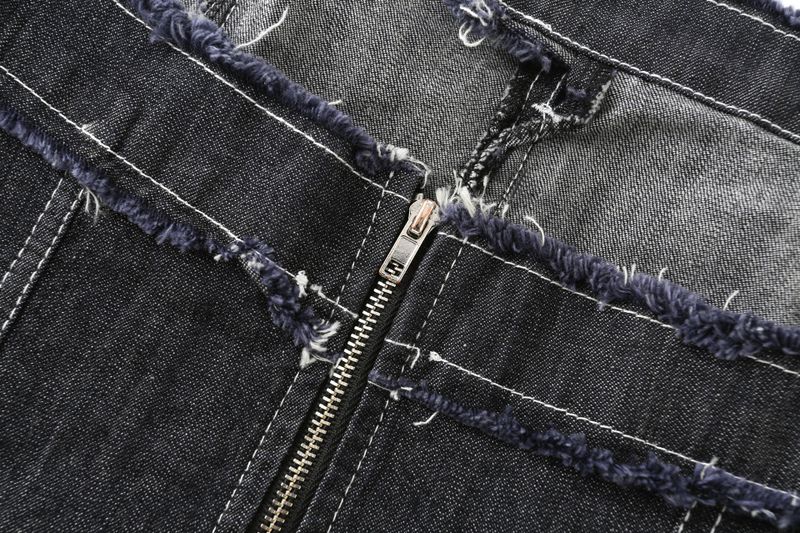 Marlow Raw Edge Denim Corset Top