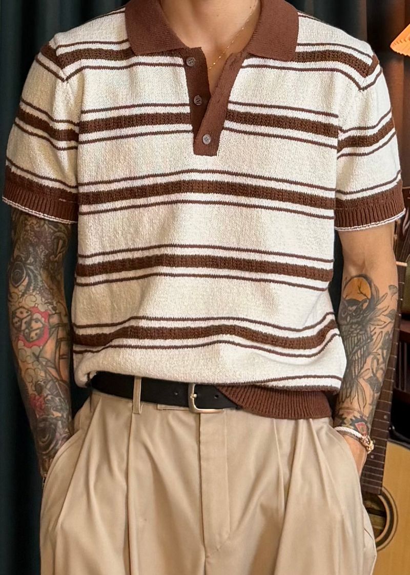Striped Ribbed Knit 3COLOR