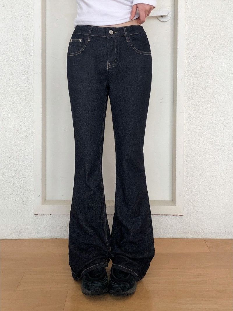 SHOPPERLAND（ショッパーランド）の「 [S-2XL] Vintage Low Bootcut Denim Pants (2color / 2type)（Pants）」