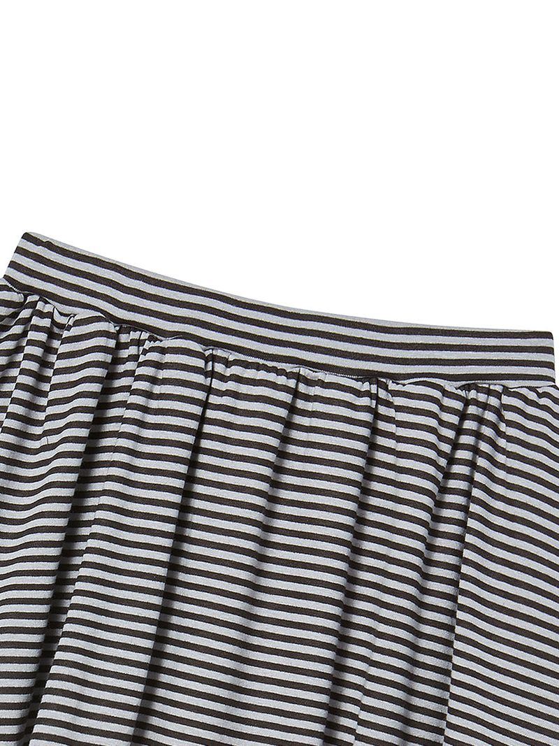 STRIPE FRILL MINI SKIRT (LIGHT PURPLE)