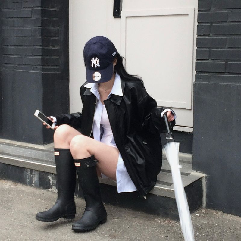 [Bellide made/Overfit] ロックシックレザーブルージャケット