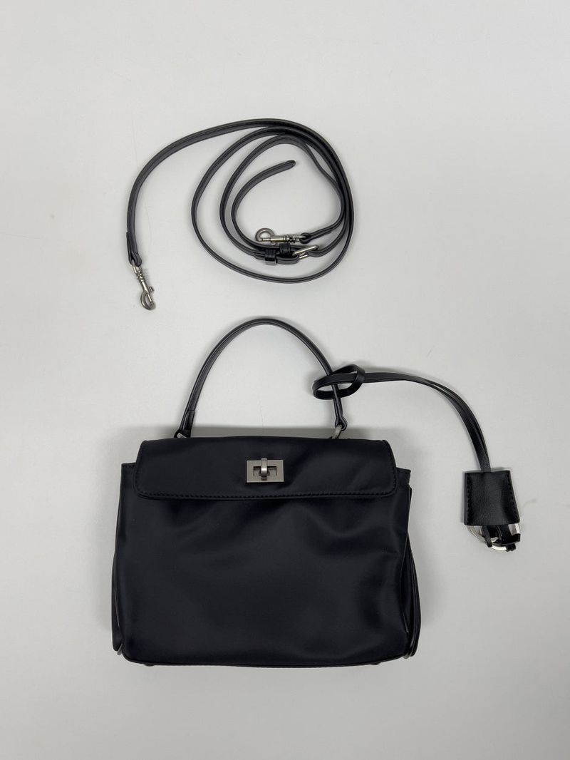 [2way] French Twill Nylon Handbag