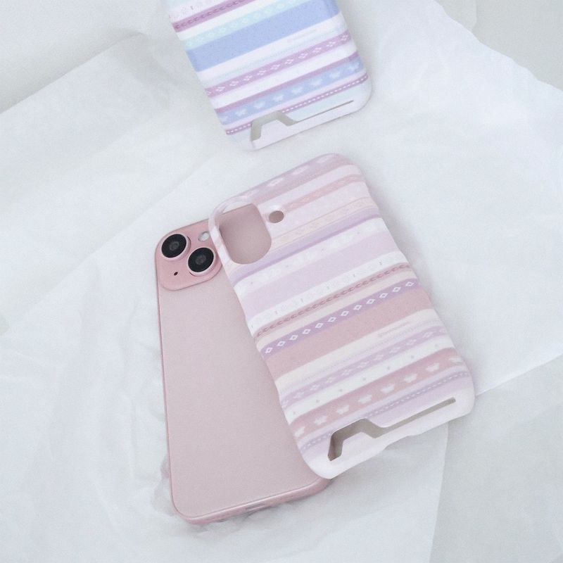 [MADE] Soft stripe case (Cocoa purple)