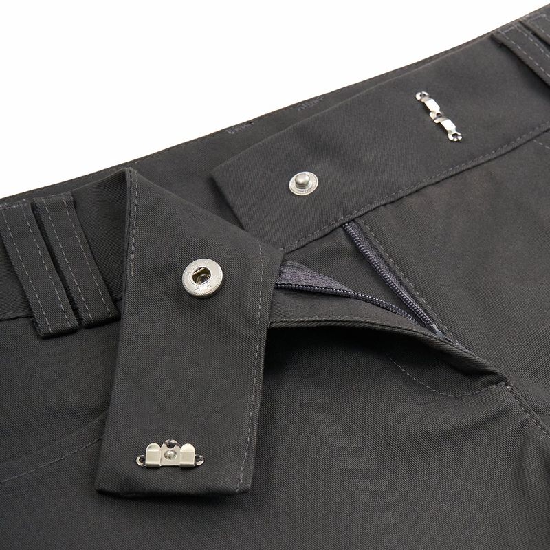 LOW-RISE SHORT PANTS (CHARCOAL)