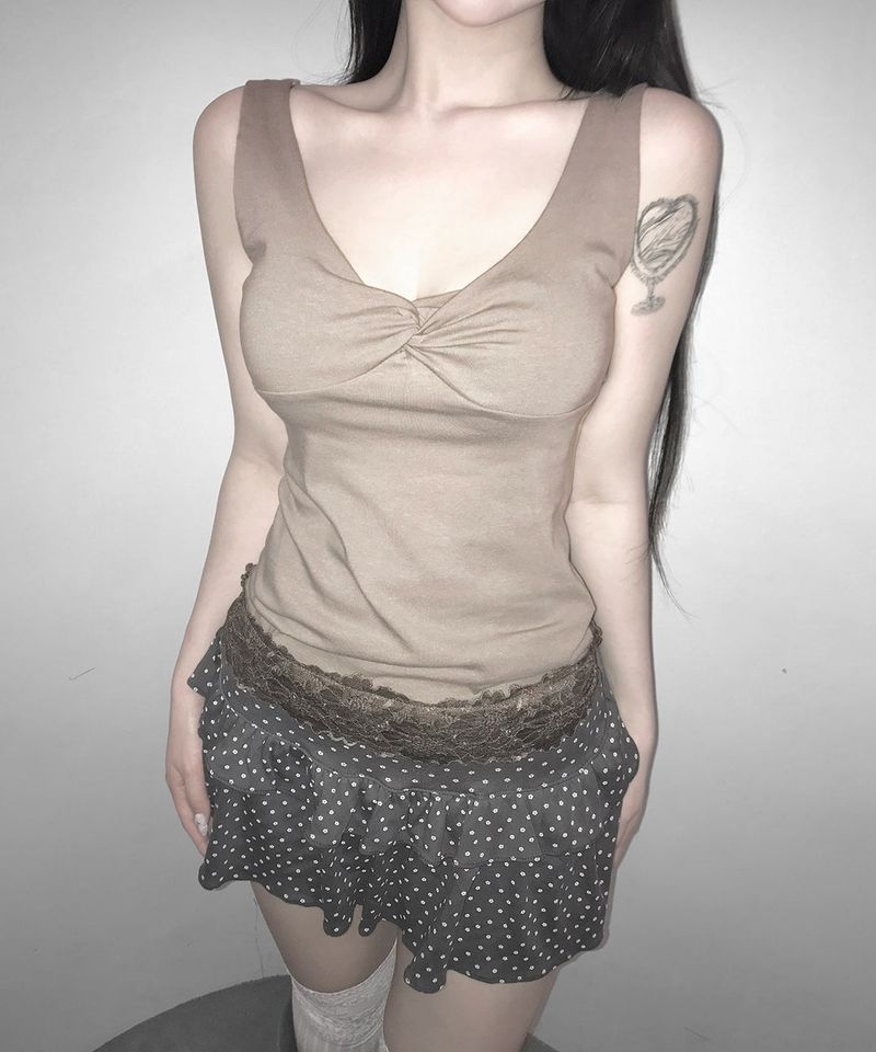 ricot lace top (3colors)