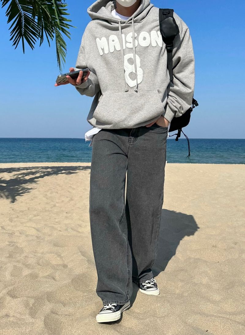 テイルバックピンタックデニムパンツ