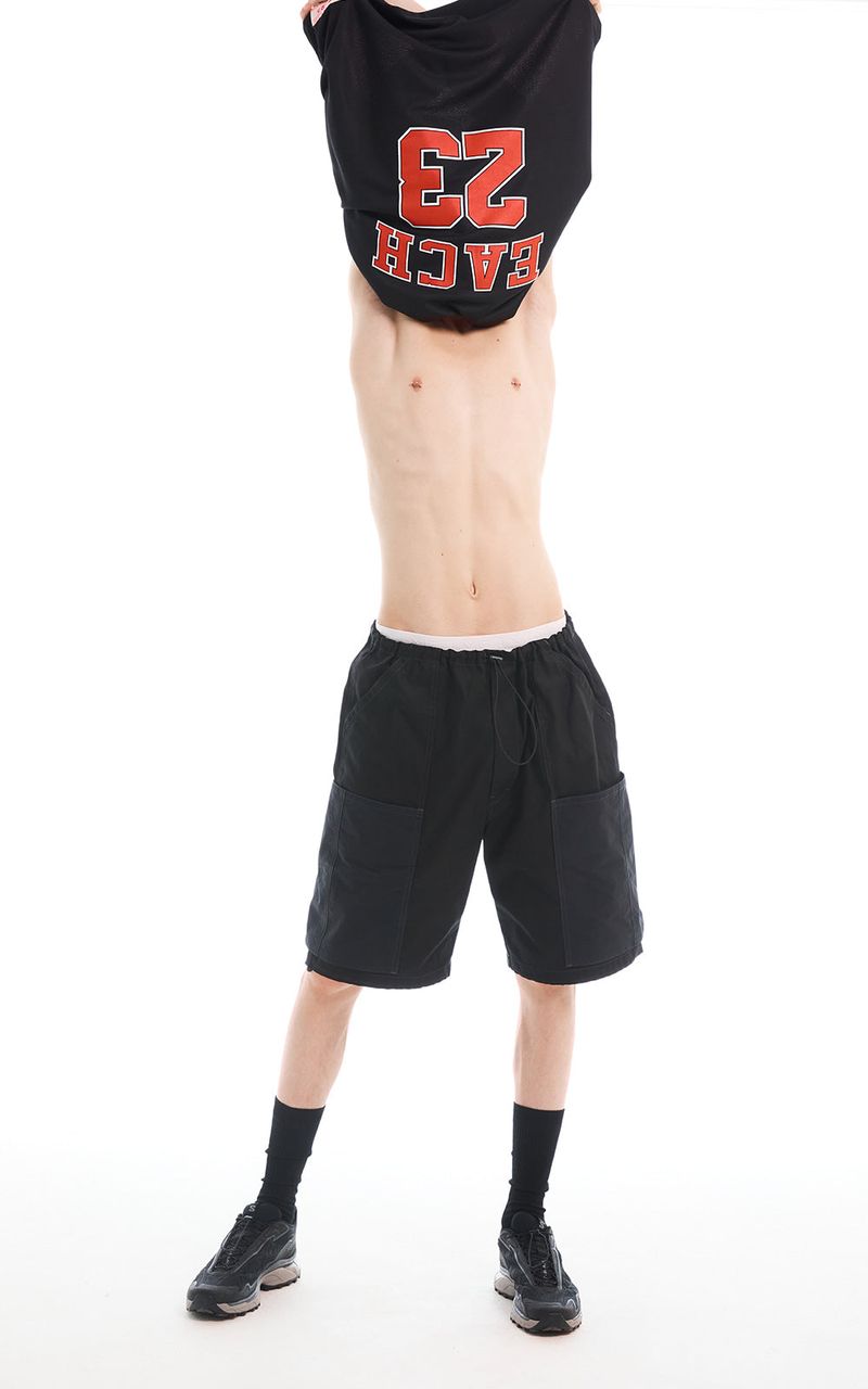EACH DIFFER(イーチディファー)の「BERMUDA DRAWSTRING PANTS_BLACK(Pants)」