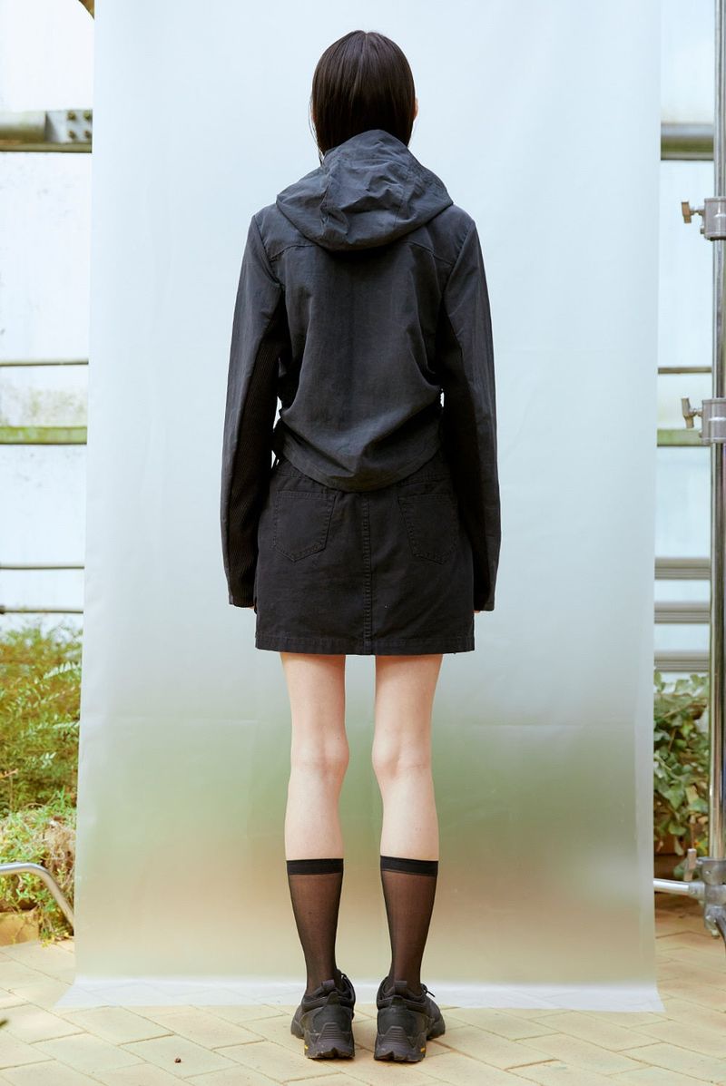 Cargo Mini Skirt (BLACK)