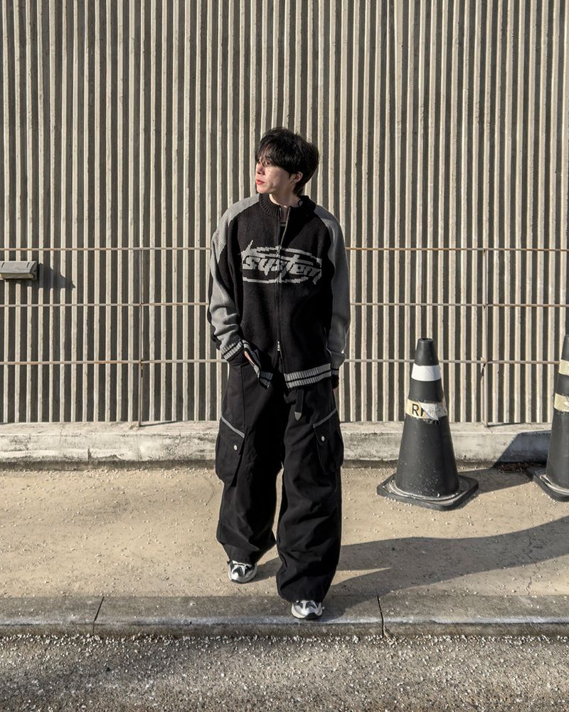 Corel Two-Way Raglan Knit Zip-Up