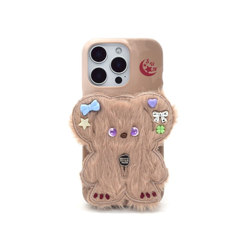 SUN CASE BEADS BEAR COFFEE BEIGE