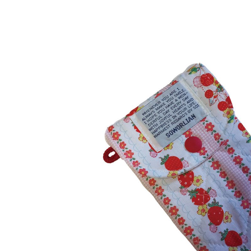 Pencil Pouch_Quilted Strawberry